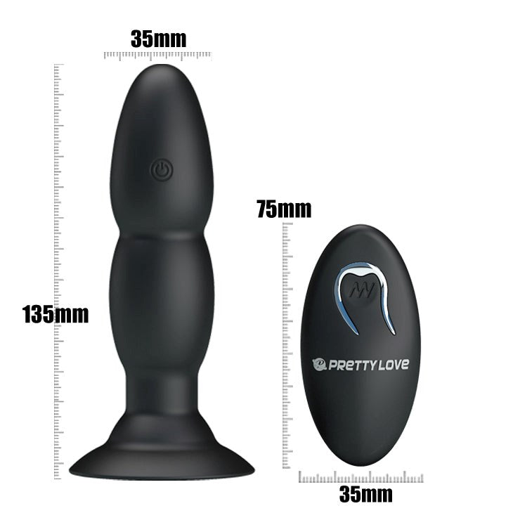Pleasure Unleashed - Beaded Remote Anal Vibrator Anal Vibrators