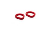 Sport Fucker 2 Pack Epic Hard On Silicone Cock Rings Kit Red Cock Ring Sets