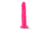 Neo Dual Density Realistic Looking Cock 7.5 Inch Neon Pink Realistic Dildos