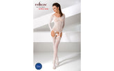Passion Lingerie Classy and Sexy Womens Bodystocking BS055 One Size White Body Stockings