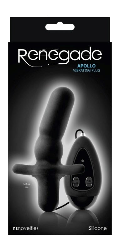 Renegade Apollo Vibrating Plug Black Anal Vibrators