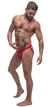 Male Power Pure Comfort Male Sport Jock Red Jocks and G-Strings
