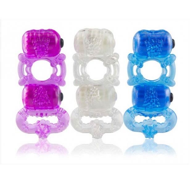 Screaming O's Tri-O - Dual Stimulation Pleasure Ring for Couples Blue Cock Rings