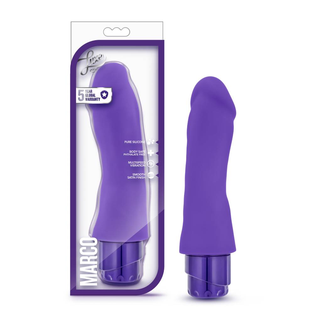 Luxe Marco Realistic Vibrating Dong Vibrating Dildos