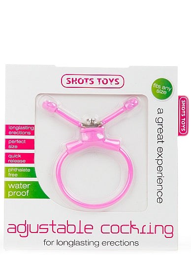 SHOTS Adjustable Cock Ring in Pink Cock Rings
