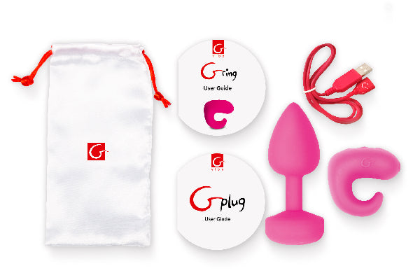 Gvibe Gkit Rechargeable Anal Plug Sunny Raspberry Butt Plugs