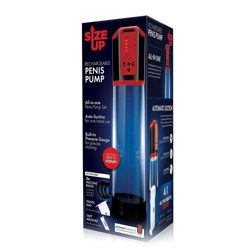 Size Up Rechargeable Penis Pump - Your Passport to Satisfaction Pumps, Extenders and Sleeves
