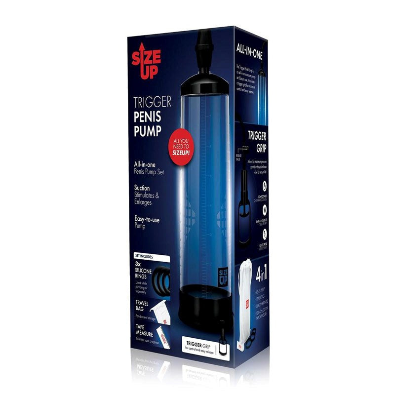Size Up Trigger - Effortless Penile Enhancement Pumps, Extenders and Sleeves