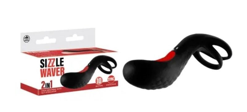 Nanma Sizzle Waver Vibrating Cock Ring - USB Rechargeable Cock Rings