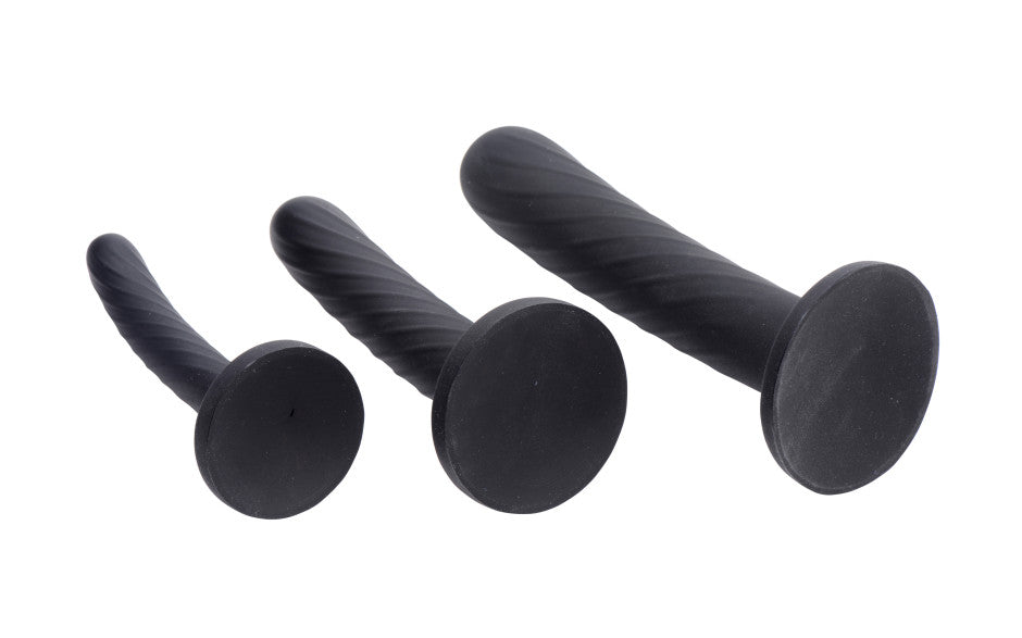 Strap U Trinity Strap On Silicone Dildo Set 3 Piece Strap On Sextoys