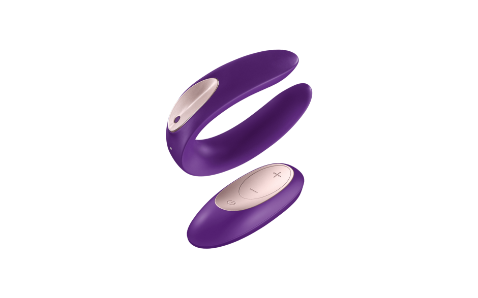Satisfyer Partner Double Plus Remote Control Couples Vibe Purple Sex Toys For Couples
