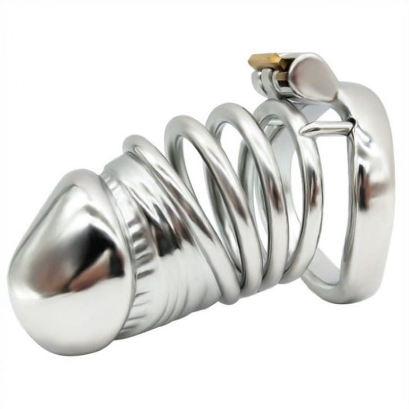 BDStyle Adjustable Stainless Steel Chastity Device Male Chastity