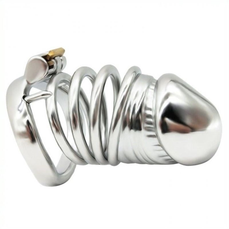 BDStyle Adjustable Stainless Steel Chastity Device Male Chastity