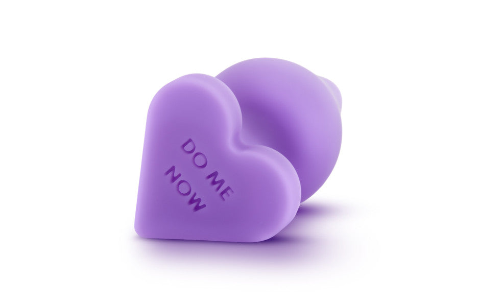 Play With Me Naughty Candy Heart Shaped Do Me Now Silicone Anal Plug Butt Plugs