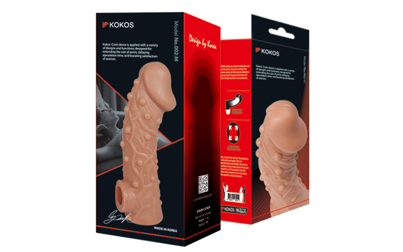 Kokos Stretchy Mens Cock Extender Sleeve 2 Penis Sleeves and Extenders