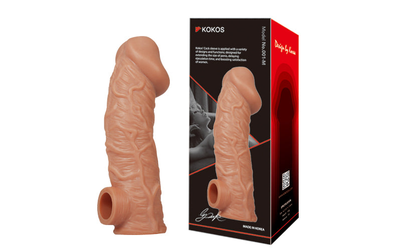 Kokos Soft Feeling Realistic Male Cock Sleeve 1 Penis Sleeves and Extenders