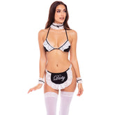 Rene Rofe At Your Service Maid Women Dress 6 Piece Black / White Fancy Dress Ups