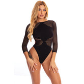 Pink Lipstick Definitive Diva Bodysuit Black Teddies and Bodysuits