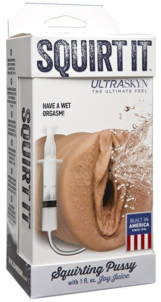 Doc Johnson Squirt It Squirting Realistic Pussy Stroker Masturbators and Strokers
