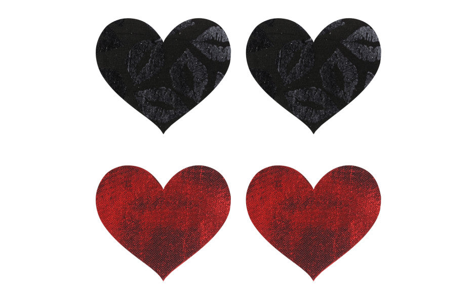 Peekaboo Stolen Kisses Hearts Shaped Nipple Pasties Fancy Dress Ups