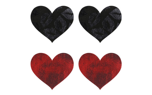 Peekaboo Stolen Kisses Hearts Shaped Nipple Pasties Fancy Dress Ups