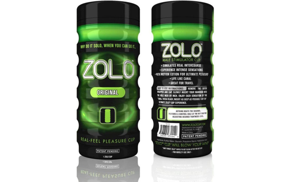 Zolo The Original Silicone Mens Masturbator Cup Masturbators and Strokers
