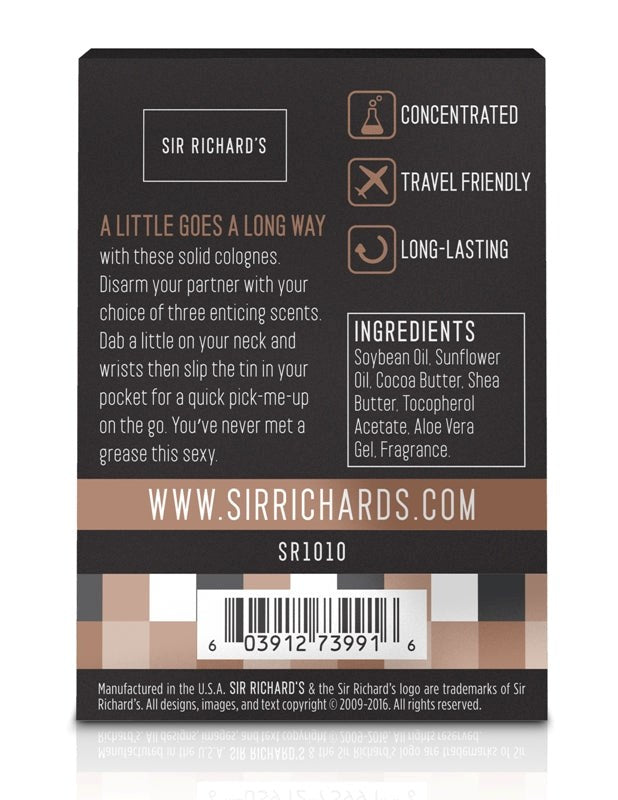 Sir Richards Slick Dicks Guy Grease Force Sex Pheromone Delay and Excite Sprays