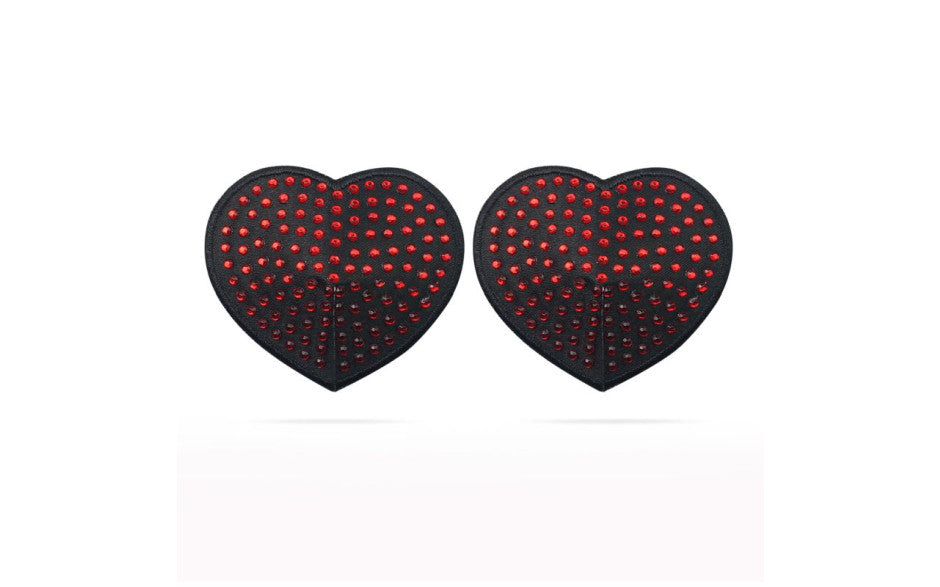 Lovetoy Reusable Red Diamond Heart Nipple Pasties Breast and Nipple Toys