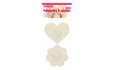 Lovetoy Lace Heart and Flower Womens Nipple Pasties Twin Pack Breast and Nipple Toys