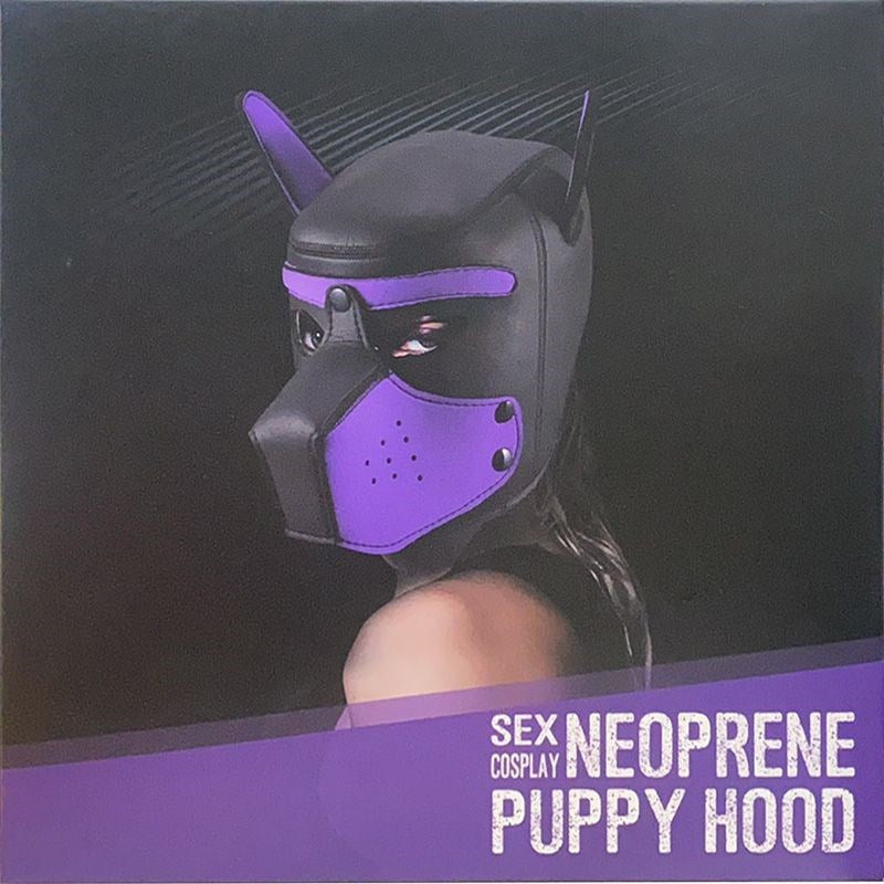 Daytona Puppy Play Bondage Play Mask Red Bondage Hoods