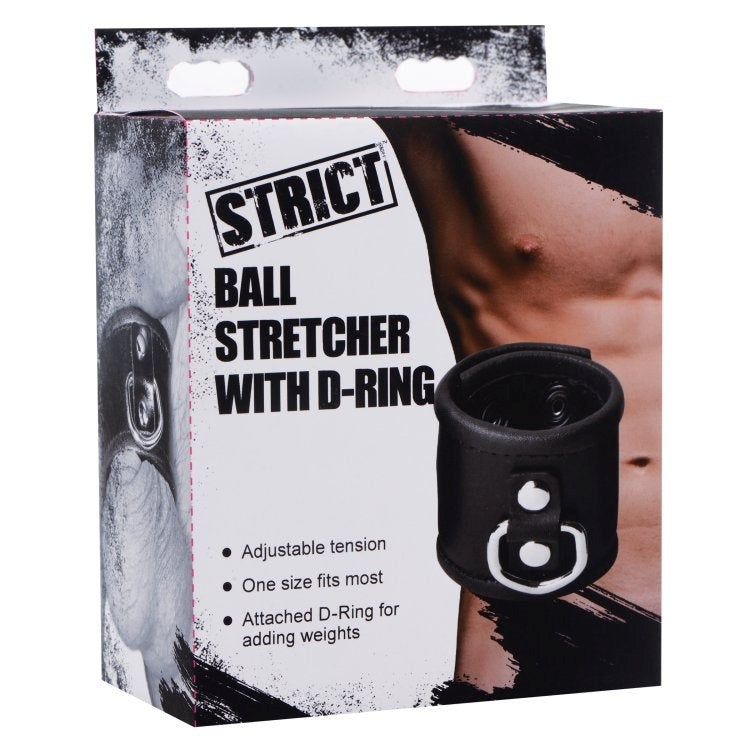 Sensual Exploration - XR Brands Strict Ball Stretcher with D-Ring Cock Rings