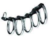 Extreme BDSM Pleasure - 5 Interconnected Steel Rings by XR Brands Cock Rings