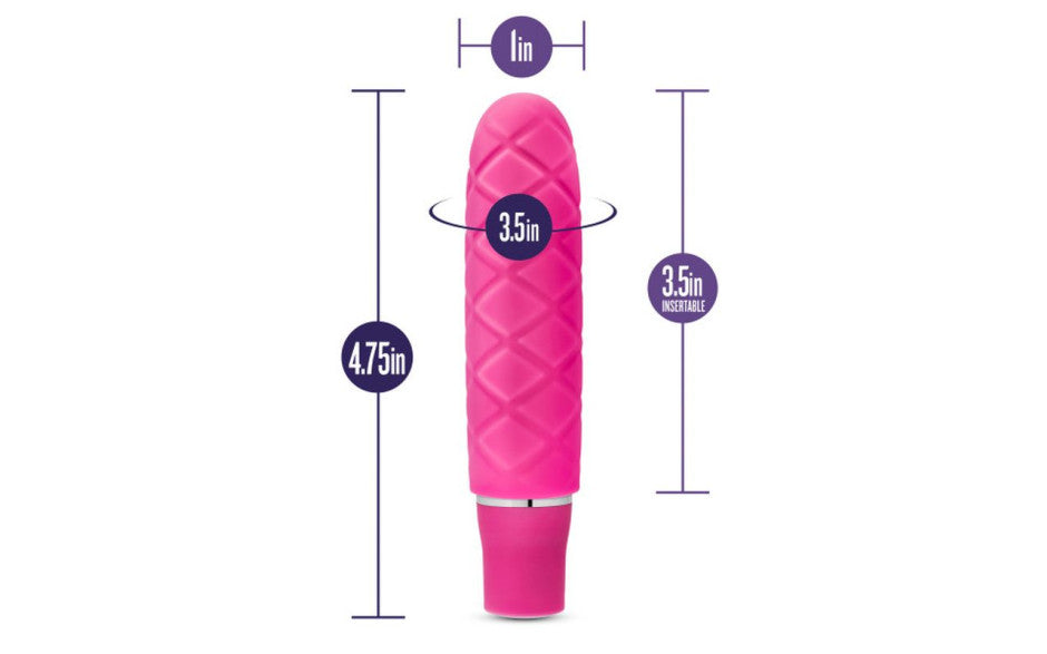 Luxe Cozi Mini Multi Function Bullet Vibrator Pink Bullet Vibrators