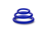 Performance Silicone Cock Rings Set 3 Piece Indigo Cock Ring Sets