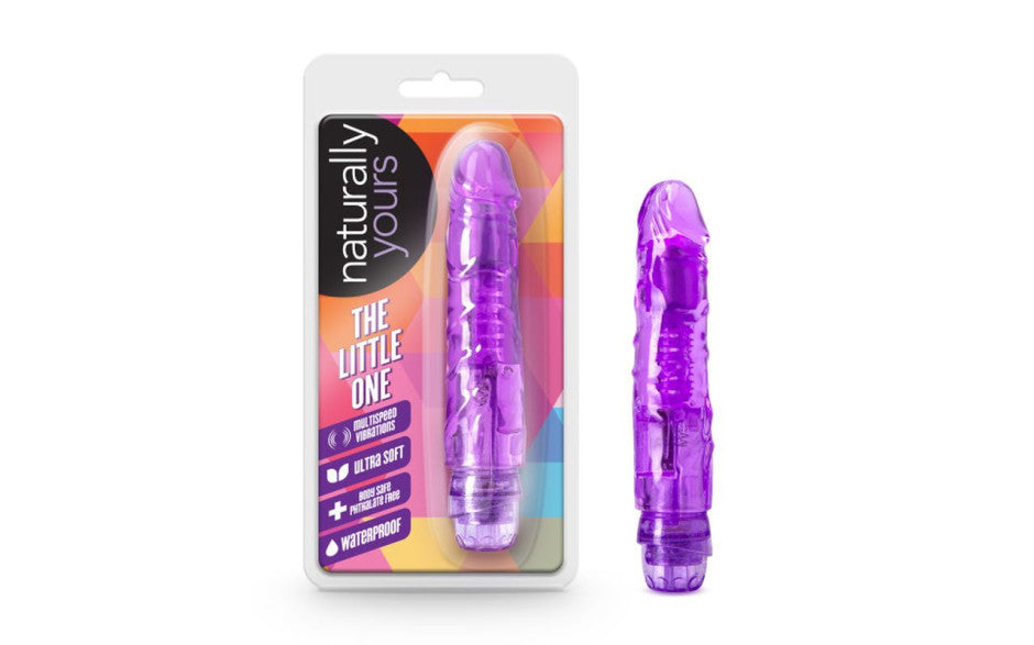Naturally Yours The Little One Dildo Vibrator Purple Vibrating Dildos