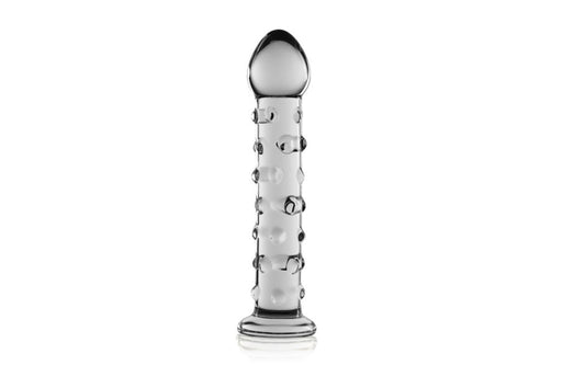Glass Romance 2 Glass Dildo 7 Inch Clear {% if variant != 'Default Title' and variant != blank %} {% endif %} Glass Sex Toys