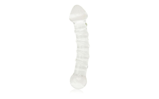 Glass Romance 5 Glass Dildo 7 Inch Clear {% if variant != 'Default Title' and variant != blank %} {% endif %} Glass Sex Toys