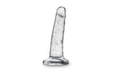 Naturally Yours Glitter Realistic Dong Clear 5.5 Inch Realistic Dildos