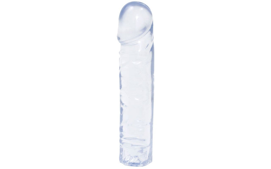 Doc Johnson 8 Inch Crystal Jellies Classic Realistic Dong Clear Realistic Dildos