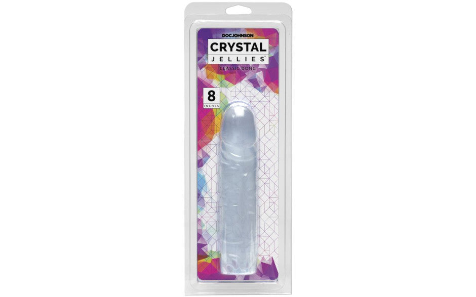 Doc Johnson 8 Inch Crystal Jellies Classic Realistic Dong Realistic Dildos