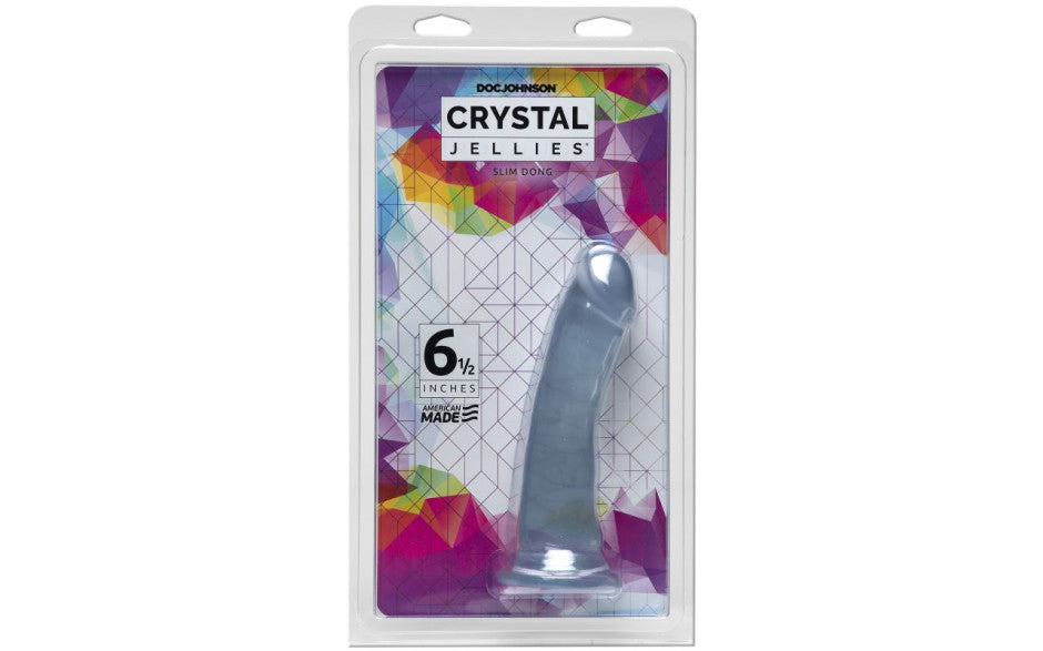 Crystal Jellies 6.5 Inch Slim Realistic Dong Realistic Dildos