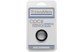 Titanmen Extra Thick Stretchy Cock Ring Black Stretchy Cock Rings