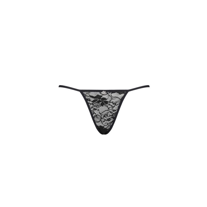 Obsessive Kokietta Sexy and Stretchy Womens Thong Black G-Strings, Panties and Shorts
