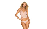 Obsessive Delicanta Womens Top and Panties Pink Bras and Bra Sets