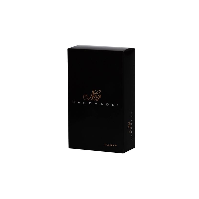 Noir Handmade Power Wetlook Womens Panty With Gold Clasp Her Fetish