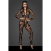 Noir Handmade Long Tulle Overall Fetish Dress With 3 Way Zipper Black Her Fetish