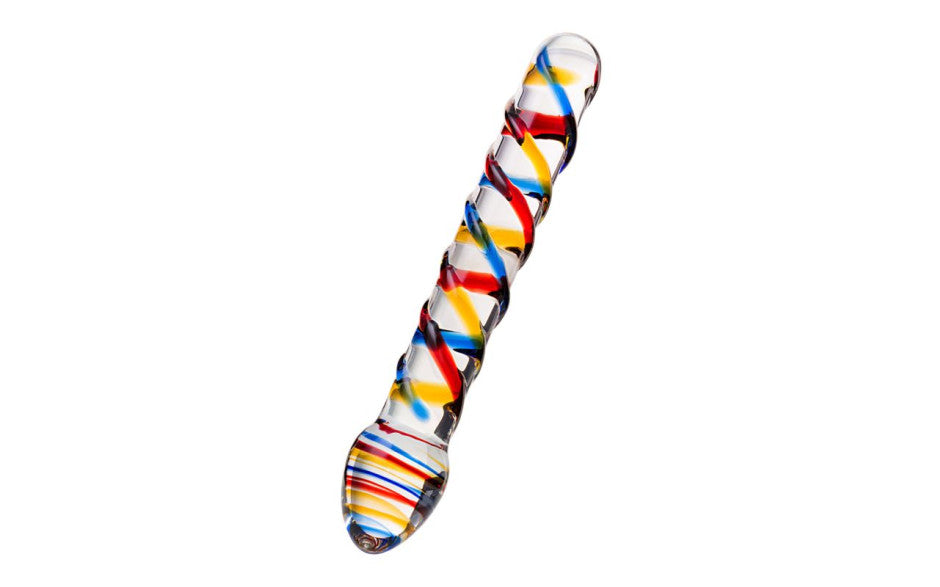Sexus Tropicana Glass Dildo 19.5cm Glass Sex Toys