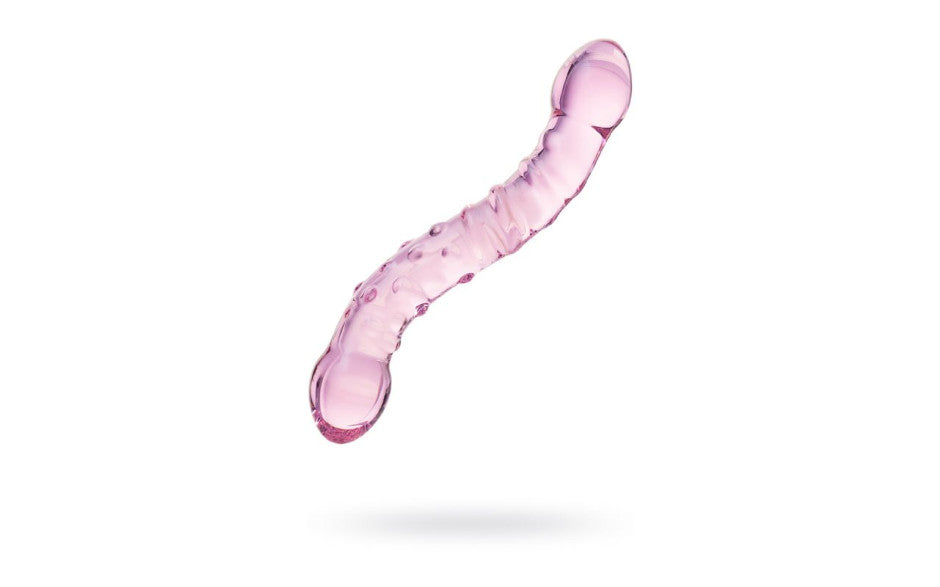 Sexus Double Ended Unisex Glass Dildo 19.5cm Pink Glass Sex Toys