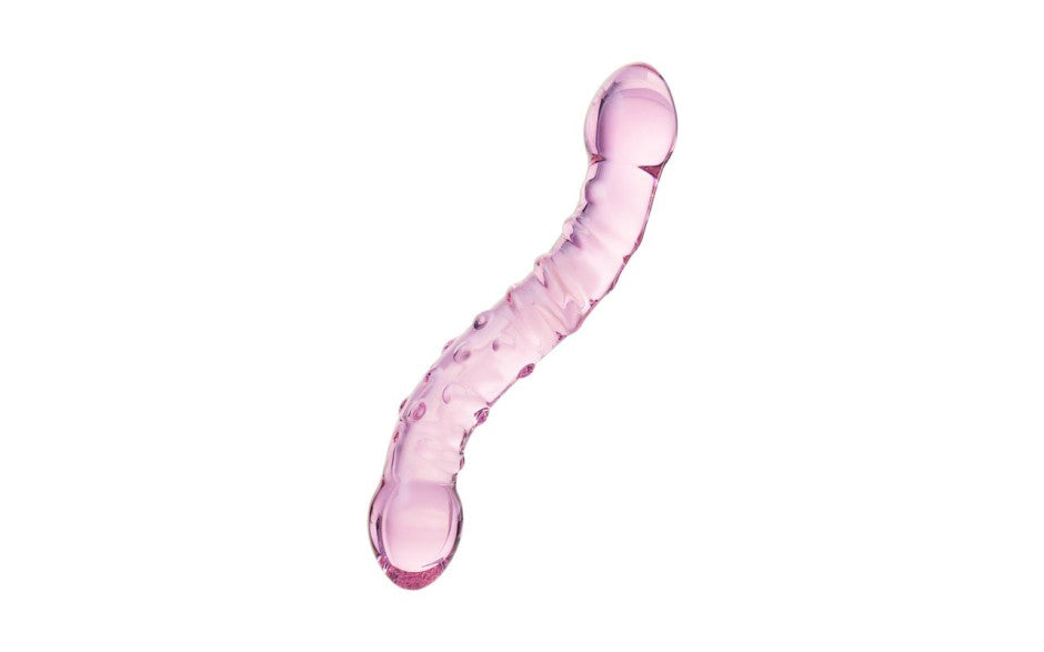 Sexus Double Ended Unisex Glass Dildo 19.5cm Pink Glass Sex Toys