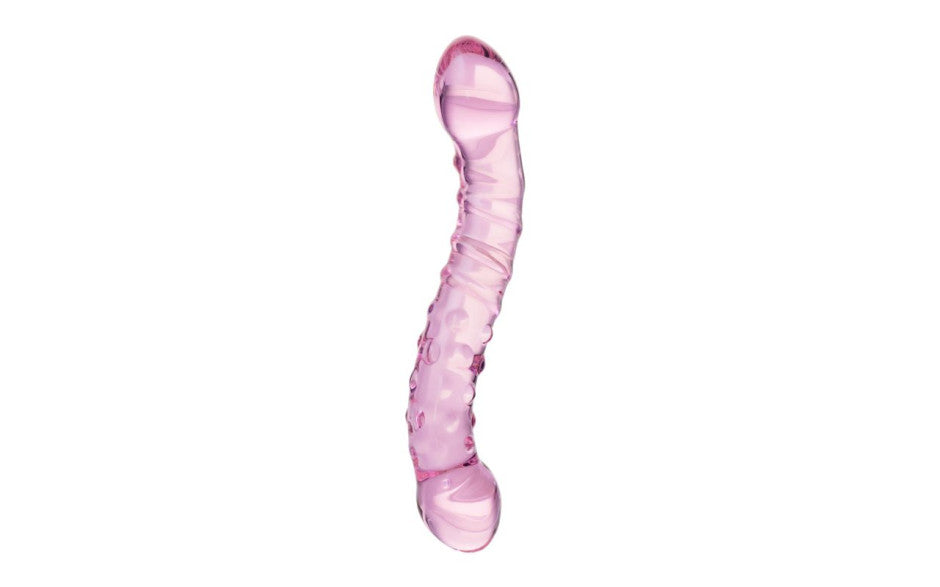 Sexus Double Ended Unisex Glass Dildo 19.5cm Pink Glass Sex Toys